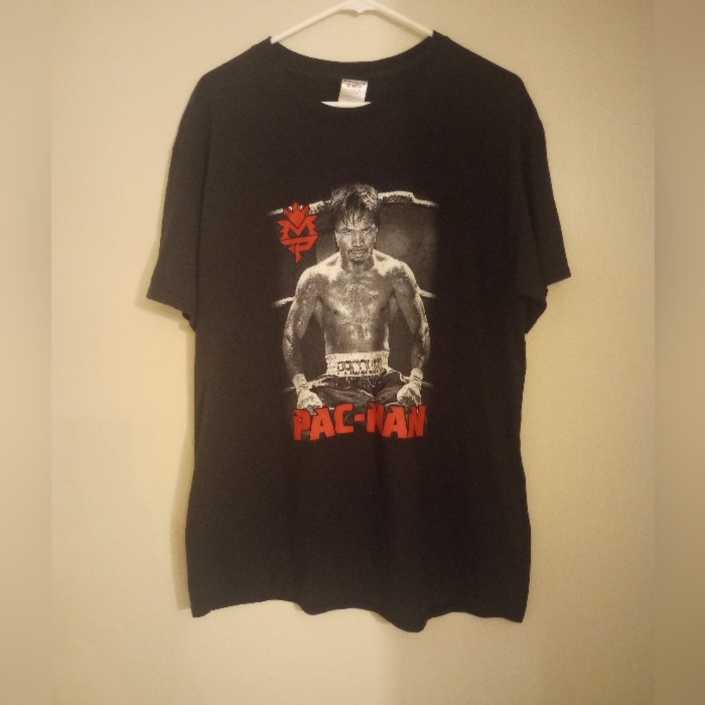 Jerzees Y2K Manny Pacquiao Pac-Man Boxing Legend Men's Short Sleeve Tee